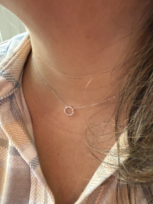 Halo Diamond Necklace